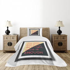 Motivational Poster Design Bedspread Set