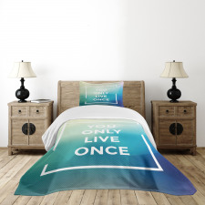 Typographic Message Design Bedspread Set