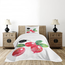 Aquarelle Cranberries Bedspread Set