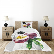 Watercolor Exotic Design Bedspread Set