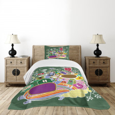 Monsters and Animals Bedspread Set