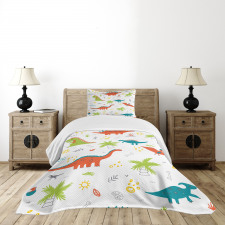 Prehistoric Wildlife Bedspread Set