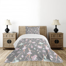 Dancers and Unicorns Bedspread Set