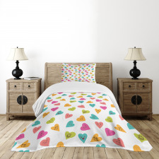 Smiley Heart Bedspread Set