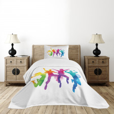 Rainbow Colored Teens Bedspread Set