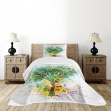 Multiple Exposure Nature Bedspread Set