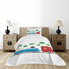 Exotic Travel Theme Bedspread Set