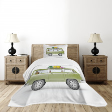 Retro Safari Van Africa Bedspread Set