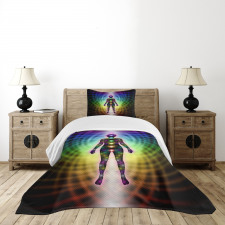 Geometric Diagram Energy Bedspread Set