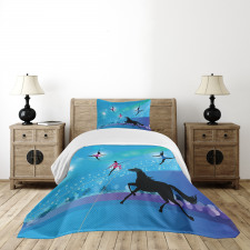 Trapeze Artists Horse Bedspread Set