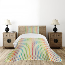 Colorful Dots Spectrum Bedspread Set