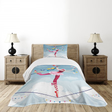 Juggler Woman Trapeze Bedspread Set