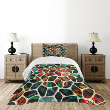 Floral Mosaic Bedspread Set