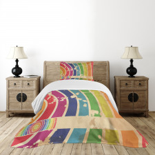 Curves Old Look Bedspread Set