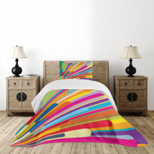 Burst of Lines Bedspread Set