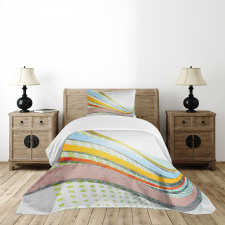 Curved Stripes Bedspread Set