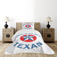 Patriotic Words Bedspread Set