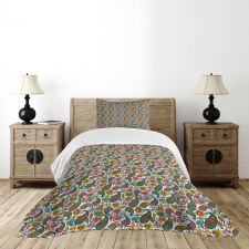 Retro Paisley Colorful Bedspread Set