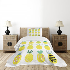 Pattern of Fruits Bedspread Set