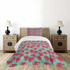 Botanical Hibiscus Bedspread Set