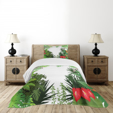 Rainforest Vegetation Bedspread Set