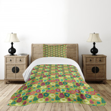 Whimsical Floral Art Bedspread Set