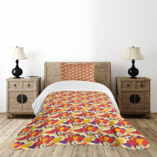 Colorful Poppy Garden Bedspread Set