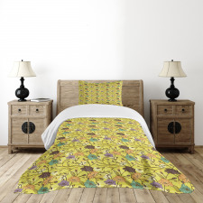 Rural Floral Woodland Bedspread Set