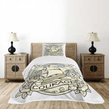 Ship Ornament Art Bedspread Set