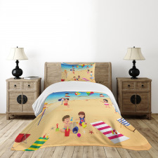 Beach Volleyball Bedspread Set