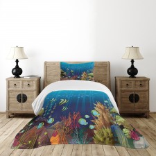 Coral Reef Fishes Bedspread Set