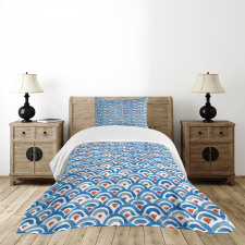 Watercolor Fish Skin Bedspread Set