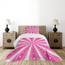 Bursting Stripes Stars Bedspread Set