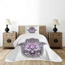 Hand Drawn Swirls and Curls Bedspread Set