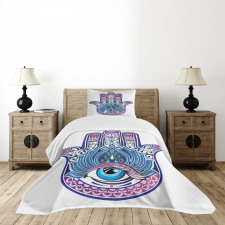 Ottoman Paisleys Swirl Motifs Bedspread Set