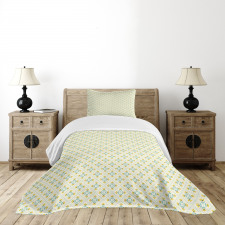 Leaves Flowers Bedspread Set