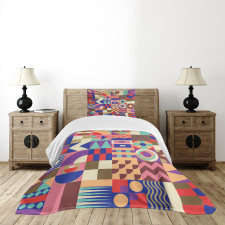 Patchwork Mosaic Tile Bedspread Set