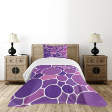 Retro Glass Motif Bedspread Set