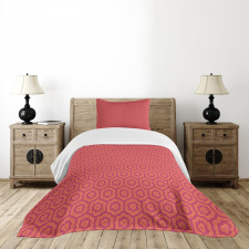 Summer Foliage Design Bedspread Set