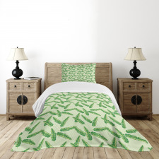 Jumbled Plants Bedspread Set