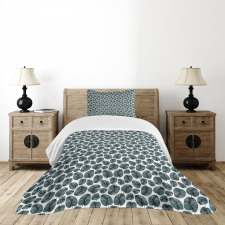 Abstract Exotic Plants Bedspread Set