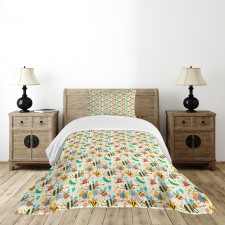 Partying Dancing Bumblebee Bedspread Set