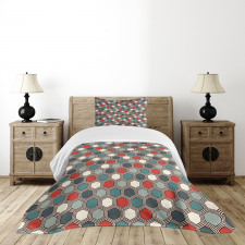 Abstract Mosaic Tiles Bedspread Set