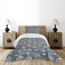 Cartoon Submarines Bedspread Set