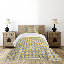 Deformed Retro Circle Bedspread Set