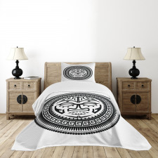 Maori Face Mask Bedspread Set