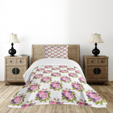 Buds Violet Pansies Bedspread Set