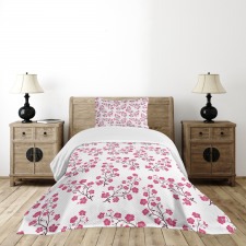 Twigs of Sakura Tree Bedspread Set