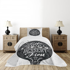 Creative Spoon Design Bedspread Set