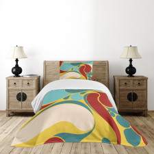 Water Marbling Bedspread Set